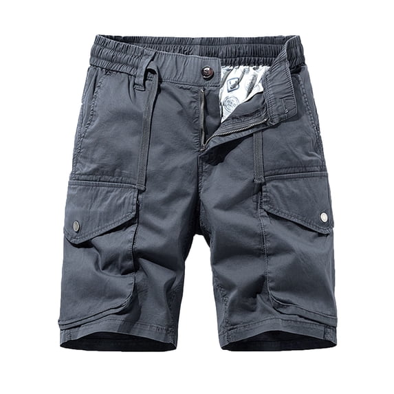 IROINNID Mens Outdoor Casual Expandable Waist Lightweight Water Resistant Quick Dry Fishing Hiking Shorts
