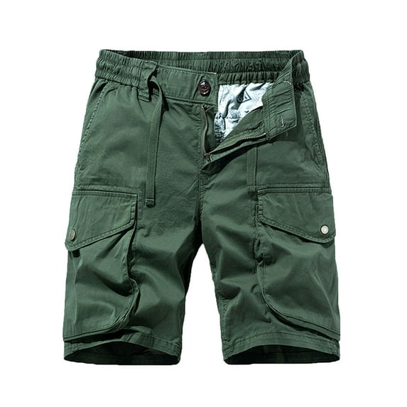 IROINNID Mens Outdoor Casual Expandable Waist Lightweight Water Resistant Quick Dry Fishing Hiking Shorts