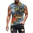 thumbnail image 1 of IROINNID Mens Sleeveless Sport Tank Top, Tag Free & Moisture Wicking, Soft Shirt for Men Summer Printed Pullover Ribbed Stretch Fabric, 1 of 5