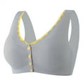 thumbnail image 1 of IROINNID Nursing Bras For Women Solid Casual Sexy Front Button Shaping Cup Shoulder Strap Underwire Plus Size Extra-Elastic Wire-Free Underwear, 1 of 5