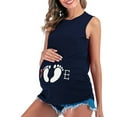 thumbnail image 1 of IROINNID Nursing Tank for Women Solid Color Print Sleeveless Pregnant Vest Clothe Top,Navy, 1 of 6