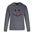thumbnail image 1 of IROINNID Hoodies for Men Leisure Christmas Print Pullover Long Sleeve Sweatshirts,Dark Gray, 1 of 5