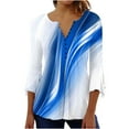 thumbnail image 1 of IROINNID On Sale Plus Size Shirts for Women Crew Neck Long Sleeve Comfortable Trumpet Printed Buttoned Basic Ruched Tops Pleated Blouses,White, 1 of 6
