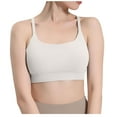 thumbnail image 1 of IROINNID Plus Size Sports Bras for Women Push Up Bra Sports Bra Vest Push-Up Yoga Fitness Sports Bra With Removable Chest Pad,White, 1 of 6