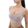 thumbnail image 1 of IROINNID Plus Size Sports Bras for Women Push Up Bra Sports Underwear Fitness Yoga Quick-drying Shockproof Vest Running Sports Bra,Purple, 1 of 3