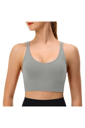 Sports Bras for Women Seamless Bra Comfort Oman Bras With String Quick Dry Shockproof Running Fitness Underwear,Green