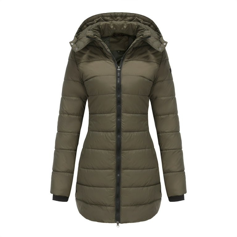 Tjw basic quilted hooded jacket on sale
