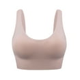 thumbnail image 1 of IROINNID Push Up Bra for Women Sports Bras Yoga Solid Sleeveless Cold Shoulder Casual Blouse Tops Intimates,Beige, 1 of 4