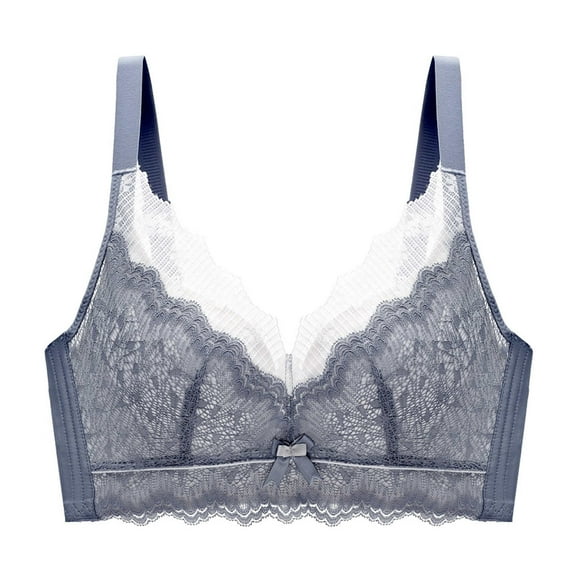 IROINNID Push-Up Bras For Women Solid Lace Breathable No Steel Ring Gathering Adjustment Lift Comfortable Underwear