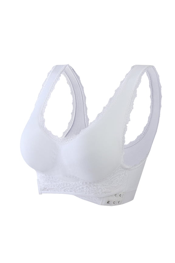 Push-Up Bras For Women Solid Ladies Traceless Comfortable No Steel Ring Vest Breathable Gathering Underwear