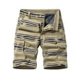 thumbnail image 1 of IROINNID Reduced Cargo Shorts for Men Plus Size Cargo Shorts Multi-Pockets Relaxed Summer Beach Shorts Pants,Khaki, 1 of 9