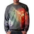 thumbnail image 1 of IROINNID Reduced Crew Neck Pullover Sweatshirts Lounge Graphic Print Long Sleeve Daily Fit 3D Printed Sweatshirts Tops,Orange, 1 of 4