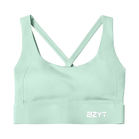 IROINNID Cross-Back Bra for Women Sports Bras Ladies Sports Underwear Shockproof Yoga Bra Quick Dry Fitness Vest,Green