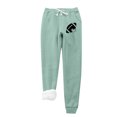 thumbnail image 1 of IROINNID Reduced Fleece Sweatpants for Women Casual Jogger Printing Leggings Drawstring Waist Thick Warm Elastic Pants with Pockets,Green, 1 of 3