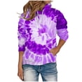 thumbnail image 1 of IROINNID Reduced Hoodie for Women Long Sleeve Casual Tie-Dye Pullover Loose Fit Tunic Fall Tops Hoodie,Hot Pink, 1 of 4
