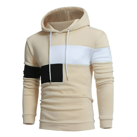 IROINNID Reduced Hoodies for Men Loose Long Sleeve Fashion Color Coat Jacket Outwear Sport Tops,Khaki