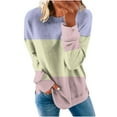 thumbnail image 1 of IROINNID Reduced Sweatshirt for Women Loose Fit Shirt Long Sleeve Sweatshirt Round Neck Casual Tops Sweatshirt Hoodies,Purple, 1 of 5