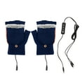 thumbnail image 1 of IROINNID Warm Work Gloves for Men and Women Smart USB Charge Winter Cold Protection Warmth Heating Plush Gloves Washable Temperature Adjusted With Button,Navy, 1 of 6