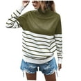 thumbnail image 1 of IROINNID Reduced Womens Sweater Round Neckline Pullover Sweater Stripes Loose Mid-Length Long Sleeve Top, High Sweater, Sweater, 1 of 5