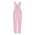 thumbnail image 1 of IROINNID Rollbacks Men's Cargo Pants Solid Pocket Ripped Pants Solid Cargo Denim Jumpsuit,Pink, 1 of 9