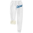 thumbnail image 1 of IROINNID Rollbacks Sweatpants for Women Thermal Solid Color Fleece Pockets Plus-Size Bandage Elastic Waist Casual Pants Leggings,White, 1 of 3
