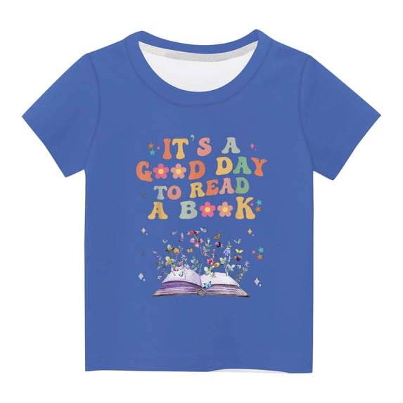 IROINNID Round Neck Tee Shirt Short Sleeve Boy Girls Pullover Tops Graphic T Shirt for Summer 13 Years