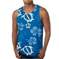 thumbnail image 1 of IROINNID Round Neckline Summer Tops For Men Sleeveless Hawaiian 3D Non Positioning Tank Top Sports Sleeveless T-shirt Tank Top/shirt Blouses Pullover Graphic Print Tops, 1 of 5