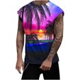 thumbnail image 1 of IROINNID Round Neckline Tank Tops For Men Sleeveless Sports Tank Tops Vest Pullover Graphic Print Tops, 1 of 5
