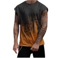 thumbnail image 1 of IROINNID Round Neckline Tank Tops For Men Sleeveless Sports Tank Tops Vest Pullover Graphic Print Tops, 1 of 5