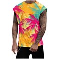 thumbnail image 1 of IROINNID Round Neckline Tank Tops For Men Sleeveless Sports Tank Tops Vest Pullover Graphic Print Tops, 1 of 5