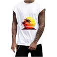 thumbnail image 1 of IROINNID Round Neckline Tank Tops For Men Sleeveless Sports Tank Tops Vest Pullover Graphic Print Tops, 1 of 5