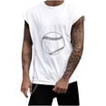 thumbnail image 1 of IROINNID Round Neckline Tank Tops For Men Sleeveless Sports Tank Tops Vest Pullover Graphic Print Tops, 1 of 5