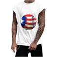 thumbnail image 1 of IROINNID Round Neckline Work Out Tops For Men Sleeveless Sports Tank Tops Vest Pullover Graphic Print Tops, 1 of 5