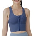 thumbnail image 1 of IROINNID On Sale Sports Bras for Women Yoga Bra Sports Underwear Fitness High Strength Shock Absorbance Thin Zipper Running Breathable Outside Wear Yoga Vest Bra,Blue, 1 of 5
