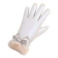 thumbnail image 1 of IROINNID On Sale Touchscreen Gloves for Women Thermal Gloves Windproof Wrist Warm Gloves Winter Mittens Ski Plus Velvet Thickening Touch-screen Glove,Khaki, 1 of 1