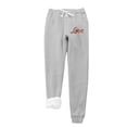 thumbnail image 1 of IROINNID Sales Fleece Sweatpants for Women Casual Jogger Love Printing Leggings Drawstring Waist Thick Warm Elastic Pants with Pockets,Gray, 1 of 3