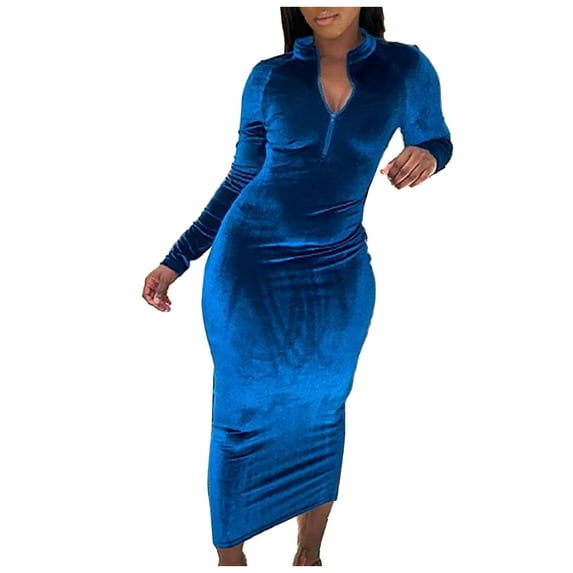 IROINNID Sales Formal Dress for Women Wedding Guest Evening Party Formal Dress Sexy Strapless Solid Color Block Button Off The Shoulder Long Sleeve Jumpsuit Wide Leg Pants Rompers,Blue