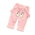 thumbnail image 1 of IROINNID Baby Boy Girl Sweatpants Newborn Kids Cartoon Keep Warm Trousers Pants,Pink, 1 of 9