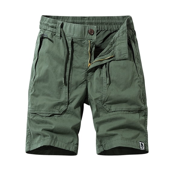 IROINNID Cargo Shorts for Men Plus Size Cargo Shorts Multi-Pockets Relaxed Summer Beach Shorts Pants,Olive Green