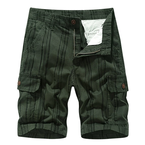 IROINNID Savings Cargo Shorts for Men Plus Size Cargo Shorts Multi-Pockets Relaxed Summer Beach Shorts Pants,Olive Green