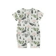 thumbnail image 1 of IROINNID Savings Cotton Neutral Onesies Baby Girls Boys Short Sleeve Solid Color T-Shirt Jumpsuit Romper,White, 1 of 9