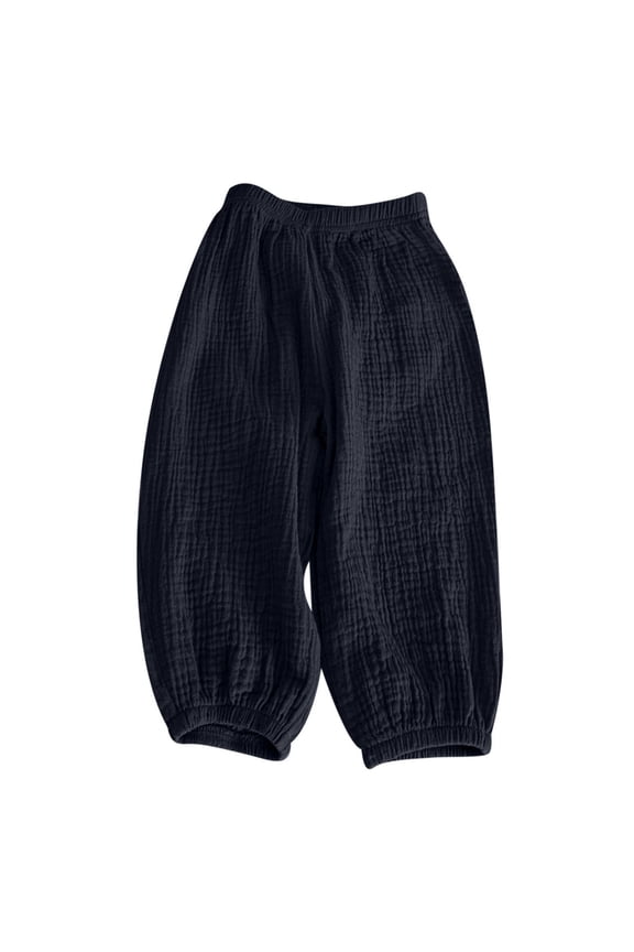 Harem Pants for Girl Toddler Kids Baby Girls Cute Sweet Elasticity Flared Pants Trousers Pants,Black
