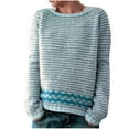 thumbnail image 1 of IROINNID Pullover Sweater for Women Winter Fall Warm Loose Fit Pullover Comfortable Print Casual Sweater,Black, 1 of 6