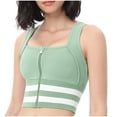 thumbnail image 1 of IROINNID Savings Sports Bras for Women Yoga Bra Front Zip Sports Bra Shockproof Yoga Vest Beauty Back Fitness Underwear Sports,Green, 1 of 7