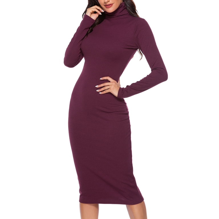 chinese dress ladies Mac Duggal Plus Size Petite Long Sleeve Ruffle Tiered Midi Dress in Black, Size 14 main image 1
