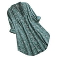 thumbnail image 1 of IROINNID Savings Womens Long Sleeve V-Neck Shirts Lounge T-Shirt Short Sleeve Sweatshirt Tops Blouse,Green, 1 of 4