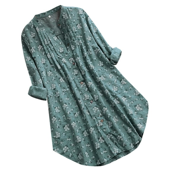 IROINNID Savings Womens Long Sleeve V-Neck Shirts Lounge T-Shirt Short Sleeve Sweatshirt Tops Blouse,Green