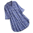 thumbnail image 1 of IROINNID Savings Womens Long Sleeve V-Neck Shirts Lounge T-Shirt Short Sleeve Sweatshirt Tops Blouse,Purple, 1 of 4