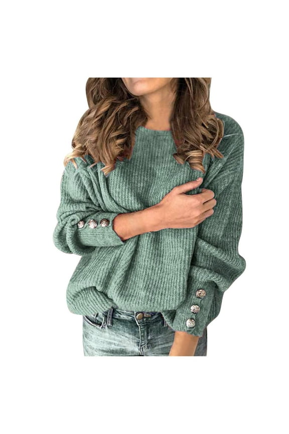 Womens Plus Size Tops Turtleneck Knitted Jumper Sweater Long Sleeve Elegant Home Tops,Mint Green