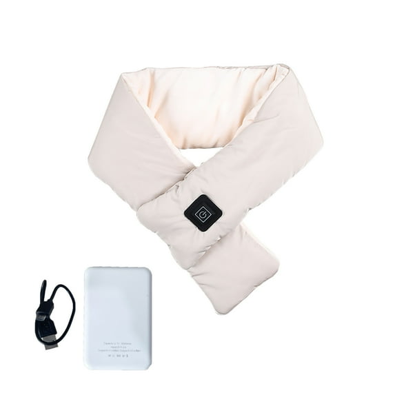 IROINNID Scarfs for Men and Women USB Charging Neck And Shoulder Winter Cold Protection And Warm Keeping Scarves,Beige